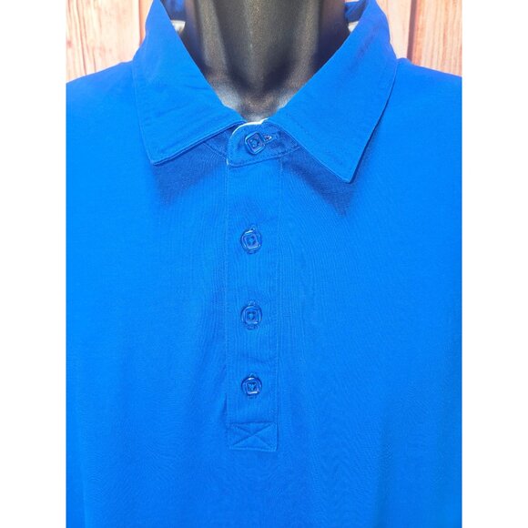Travis Mathew Mens Pima Cotton Blend Polo XXL Blue Golf Shirt - Picture 3 of 8